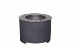 20.5 Inch x 15 Inch Dark Grey Faux Concrete Texture Smokeless Firepit With Wood Pellet/Twig/Wood As The Fuel