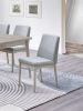 Natural Wood Grain Color Set of 2pc Dining Chairs Dining Room Furniture Upholstered Fabric Plush Cushion Seat