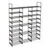 9 Tiers Shoe Rack Storage Organizer Shoe Shelf Organizer for Entryway Holds 50-55 Pairs Shoe, Stackable Shoe Cabinet Shoe Rack