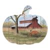 "Summer's End" By Artisan Billy Jacobs Printed on Wooden Pumpkin Wall Art